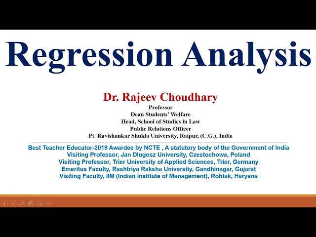 Regression Analysis #regression #statistics