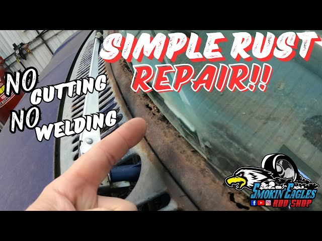 CHEAP EASY Windshield Rust Repair! #diyautorepair #ford #vanlife #rust #repair