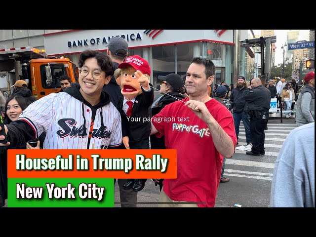 Trump Rally in Manhattan | Houseful | Struggle to Go Inside | New York @DonaldJTrumpforPresident