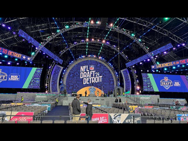 Peek inside the 2024 NFL draft theater in Detroit!