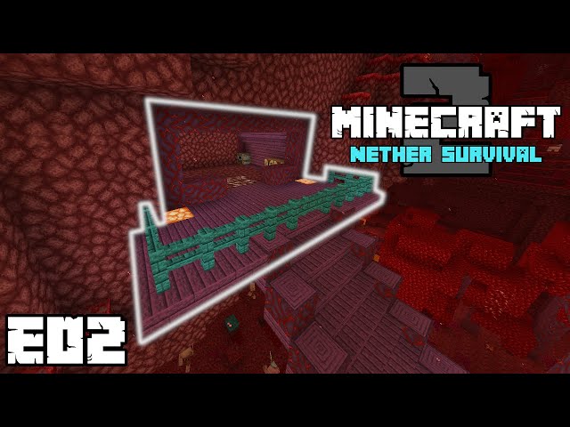 Minecraft Nether Survival Let's Play | Crimson Base! | Season 2 | E02