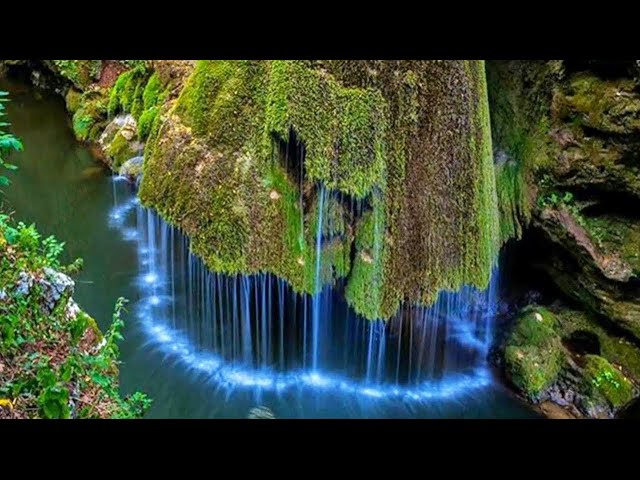 Relaxing and quiet waterfall sound with the sound of birds#Relaxing