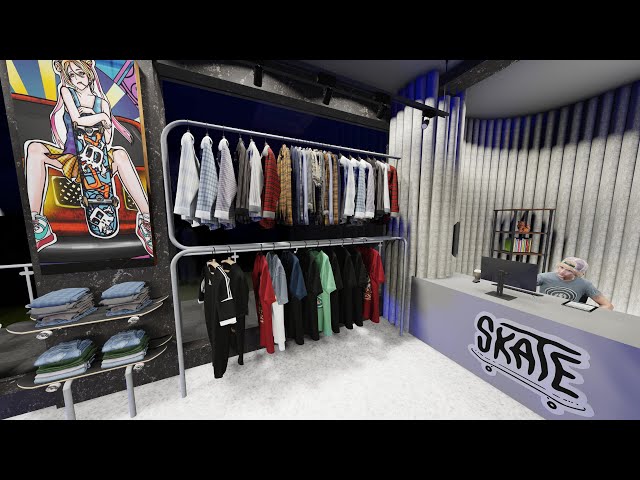 SKATE clothing store ✨