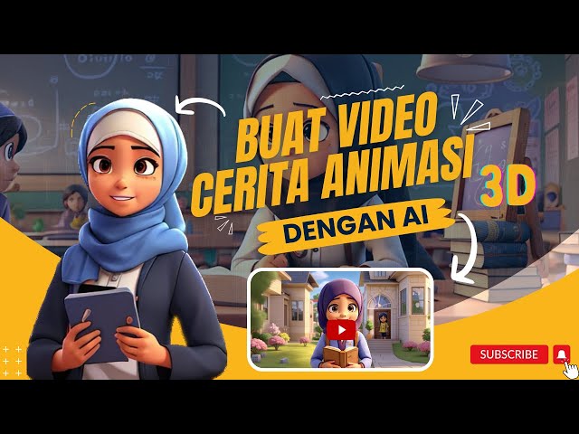 MUDAH BANGET BUAT VIDEO CERITA KARTUN ANIMASI 3D PAKAI AI