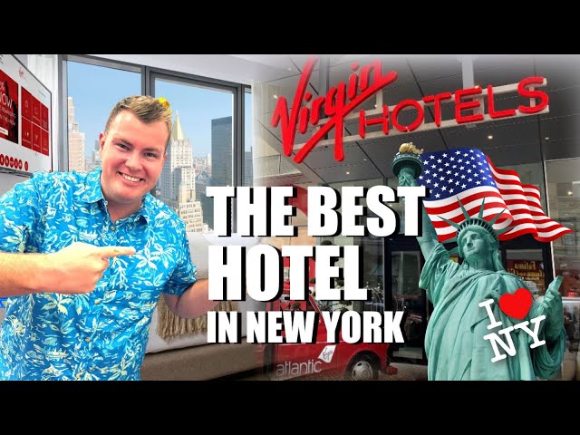 Is this THE BEST Hotel in New York? Virgin Hotels Tour- Sky Chamber Empire State View 🇺🇸