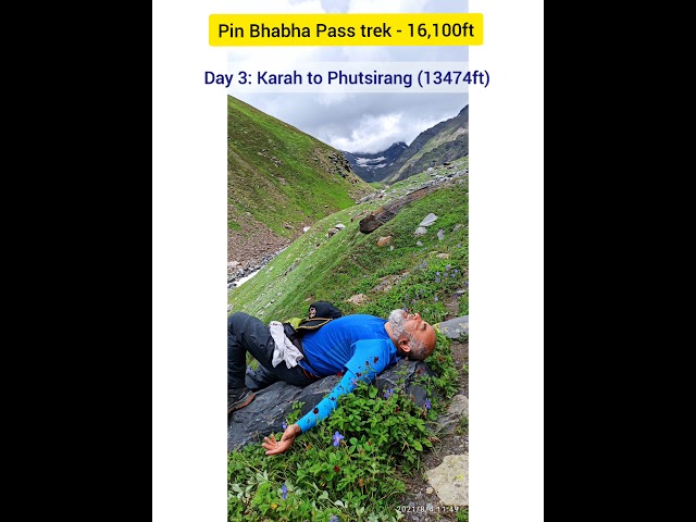 Pin Bhabha pass trek @16, 100ft. Himalayan trek - Girish Konkar.