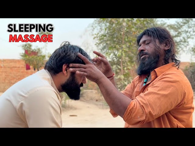 MOST TALENTED MASSAGER IN PAKISTAN | BENGALI BABA BEST TAPPING HEAD MASSAGE WITH RELAXING CRACKS |