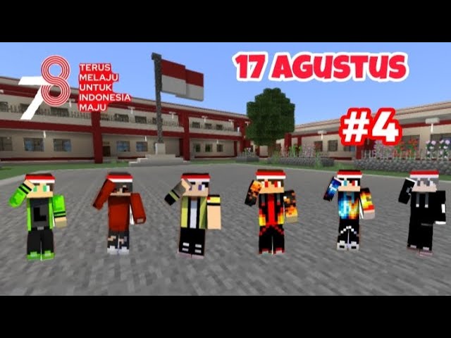 Upacara 17 Agustus | Minecraft School Animation Part 4