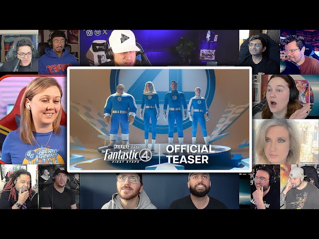 NEW TRAILER REACTION|THE FANTASTIC FOUR:FIRST STEPS TRAILER REACTION MASHUP*FIRST TIME WATCHING