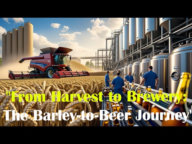 From Barley Harvest to Malt Factory: The Brewing Process | Farming Documentary