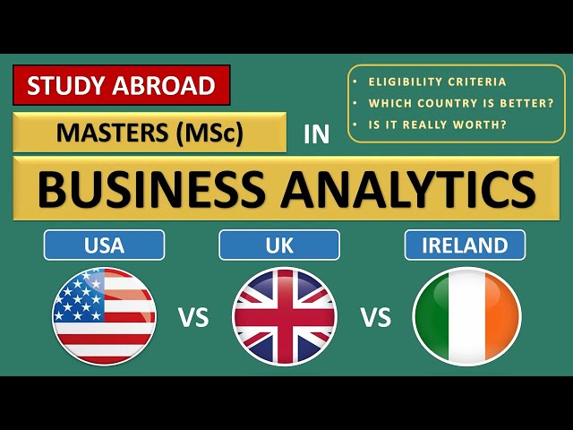 MS in Business Analytics from Top Universities | USA vs UK vs IRELAND | Is Ireland better than UK?