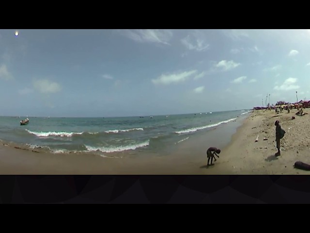 Tanji Fish market in Gambia in 360/3D.