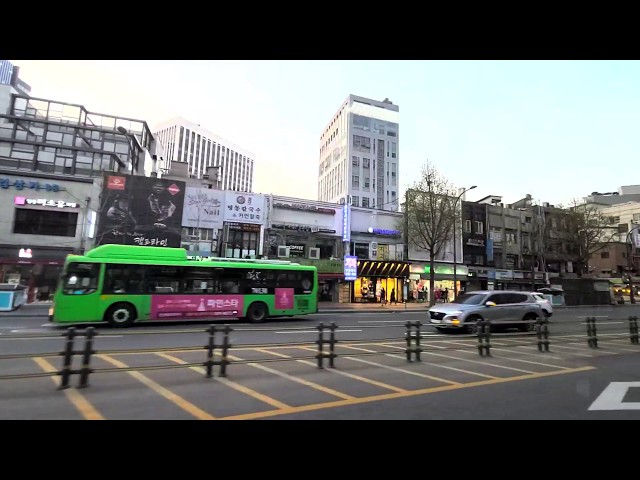 서울거리,Seoul Street  by bus, 서울역, 회현동, 명동, 충무로, 을지로 3, 4가, Myeongdong, Chungmuro, Euljiro