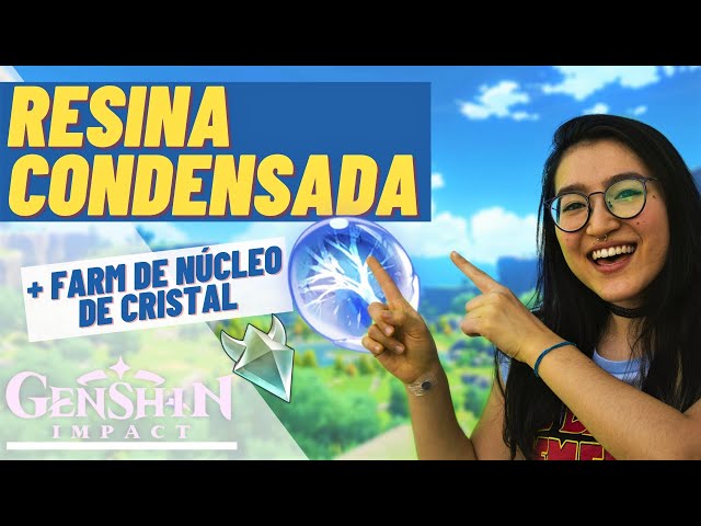 Como Usar Resina Condensada + Farm de Núcleo de Cristal| [Genshin Impact]