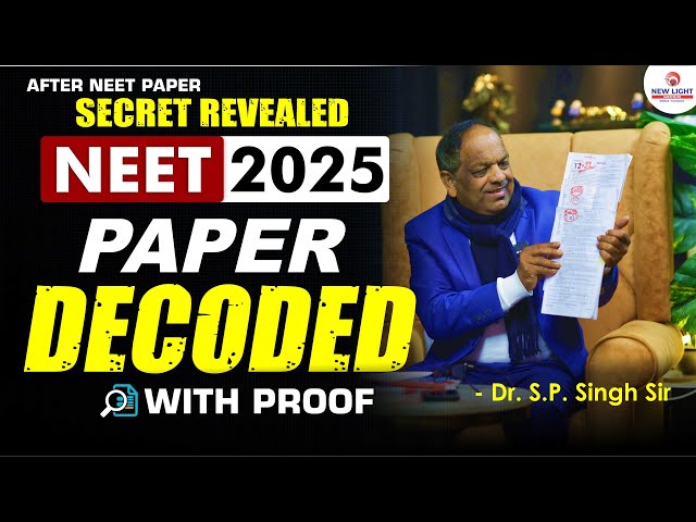 AFTER NEET PAPER SECRET REVEALED | NEET 2025 | PAPER DECODED | WITH PROOF😮 #singhsir #neet2025 #nta