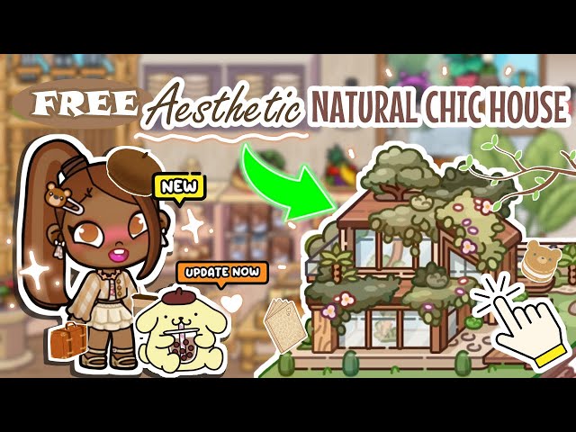 NEW FREE** NATURAL CHIC HOUSE MAKER Aesthetic 🤎🏡 | TOUR/BUILD | AVATAR WORLD House Ideas | PAZU