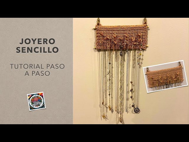 Joyero sencillo a Crochet 🧶 | Organizador facil y rapido