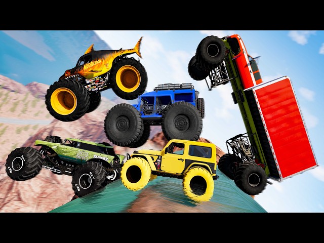 Monster Trucks Mud Battle #34 - Beamng drive