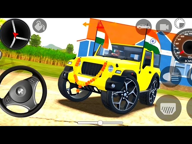 Dollar (Song) Modified Mahindra Yellow Thar😈|| Indian Cars Simulator 3D || Android Gameplay