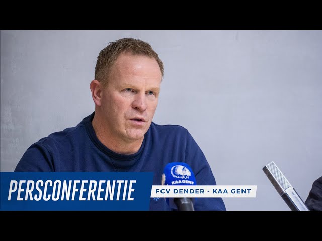 🎙️ Persconferentie na FC Dender - KAA Gent