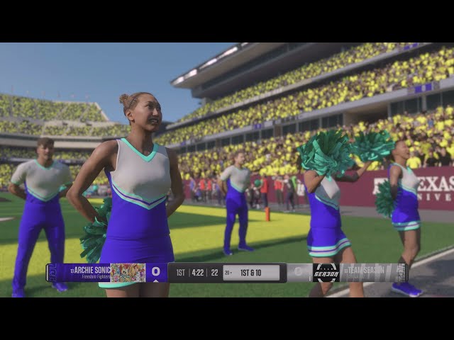 EA SPORTS College Football 25: Archie Sonic Freedom Fighters Vs. Team Sea3on @TeamSea3on)