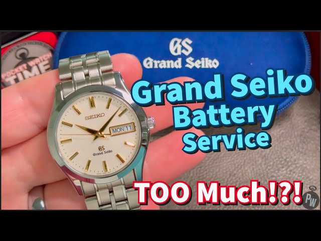 Grand Seiko Service — How Much Does A Battery Change Cost ? Pay Too Much ? Cost of Quartz Watch