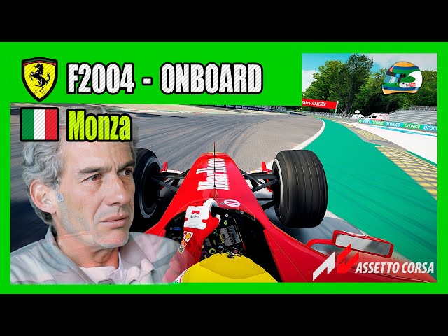 Ferrari F2004: Já pensou Ayrton Senna em Monza? | Assetto Corsa Onboard