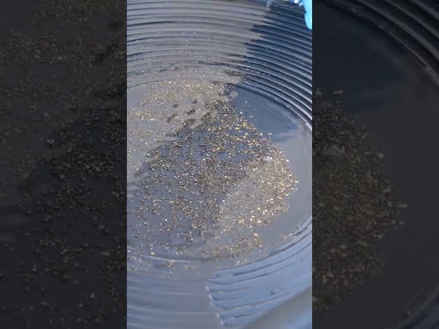 Panning for Gold in Store Bought Sand! 🏗️💰 #gold #rockhounding