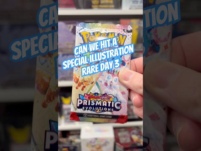 Opening A Pack Until I Hit A Special Illustration Rare Day 3 #prismaticevolutions #pokemontcg