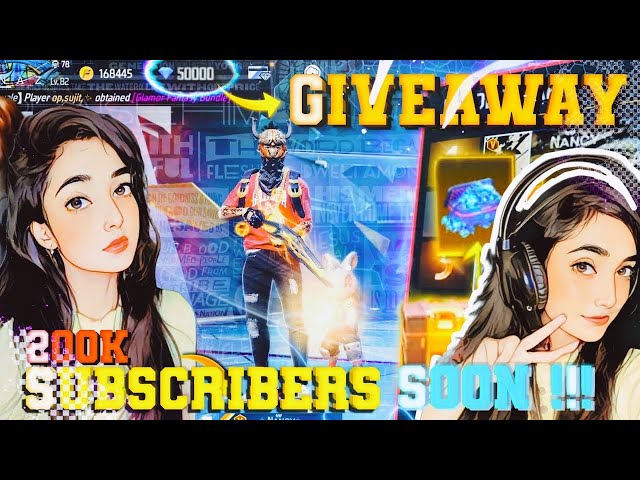 FREE FIRE GIVEAWAY LIVE CUSTOM GIVEAWAY FREE FIRE LIVE | GIVEAWAY LIVE #NONSTOPGAMING#FREEFIRELIVE​​