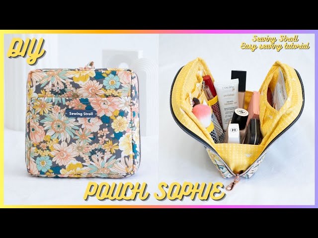 DIY Sewing makeup bag "Sophie"  4K Tutorial