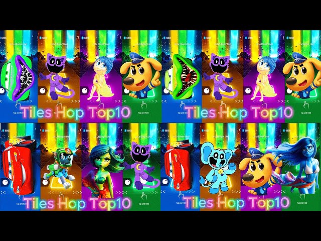 1 Hours  INSIDE OUT 2 VS Garten Of Banban vs Pomni vs CatNap VS Oddbods  Tiles Hop 599+