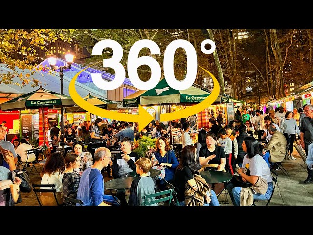 360° Bryant Park Winter Village 2022 in New York City ✨ Holidays in New York City ✨