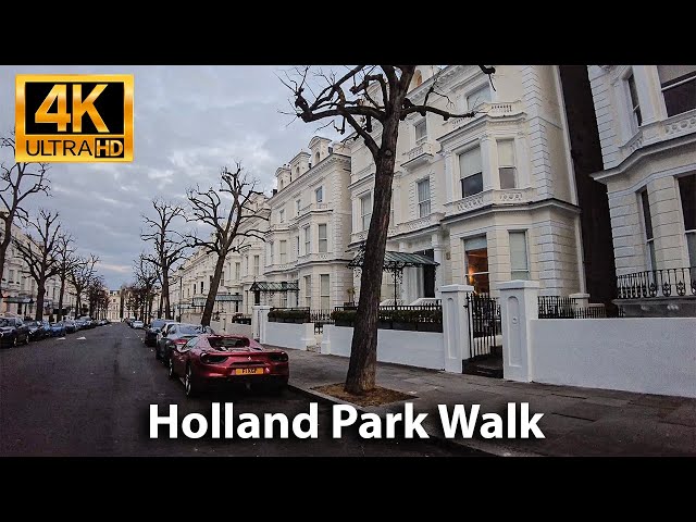 LONDON Holland Park Sunrise Walk | Notting Hill | Mews | 4K UHD 3D 360° binaural audio 🎧