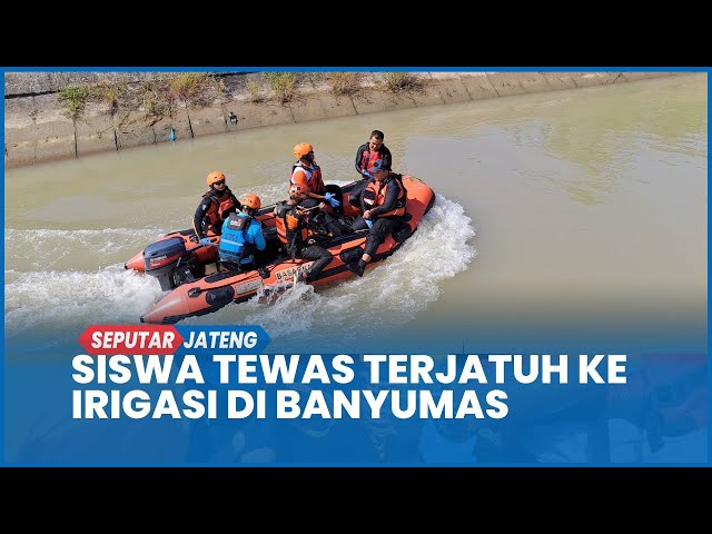 Pencarian Siswa Terjatuh ke Irigasi di Desa Pageralang Banyumas