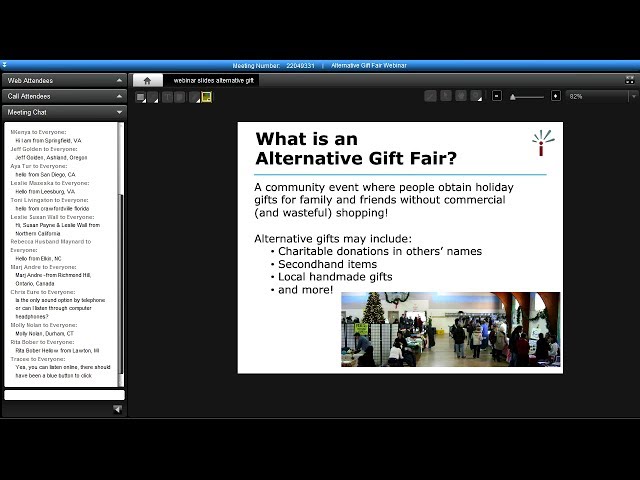 Webinar Recording: How to Organize an Alternative Gift Fair