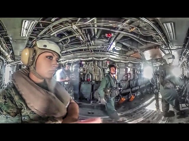 Helicopter Support Team – CH-53E Buoy Lift 360º Video