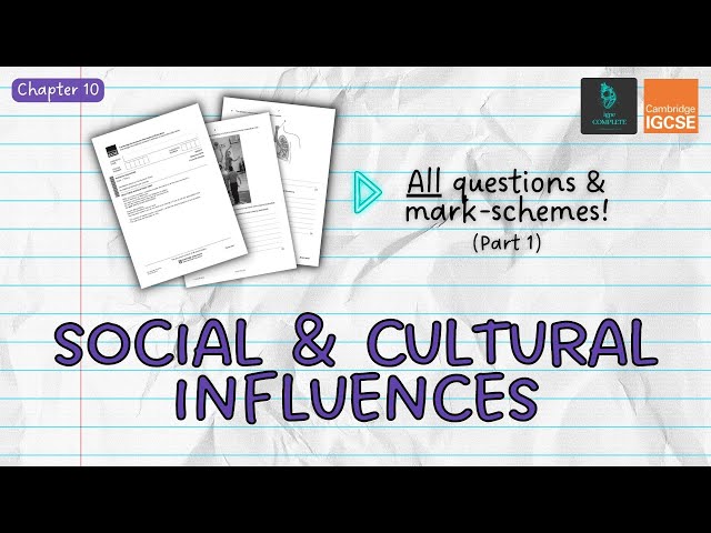 QUESTIONS, A* ANSWERS & MARK SCHEMES - Social & Cultural Influences (Ch 10) - IGCSE PE exam revision