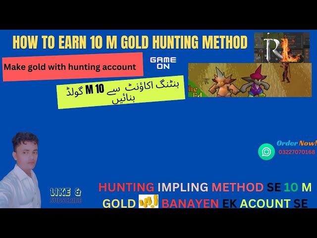 how to make money osrs hunting | impling k ek acount se 10 m gold kaise banaye urdu guide #ytshorts