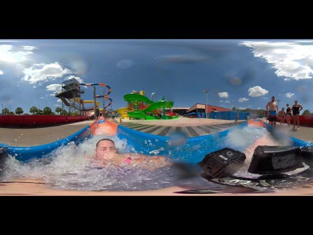 Orange and Blue Body Slide 360 pov at Coco Key Orlando Florida