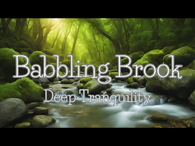 【Sleep Music】Babbling Brook Relaxation Stress Relief Deep Sleep Meditation ASMR