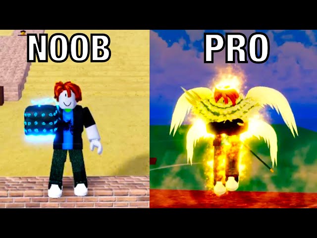 Noob to Pro Using SKY/ANGEL RACE V4 + Rumble-Bloxfruits