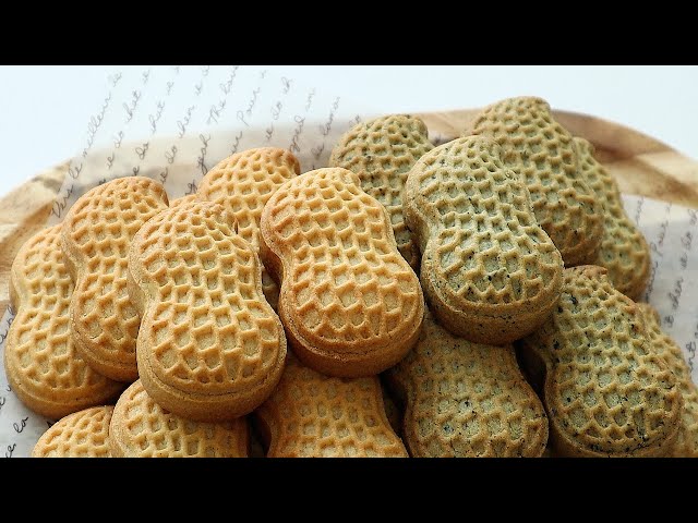 🥜Real Peanut Shaped Cookies! Cute and Delicious Peanut Cookie Recipe