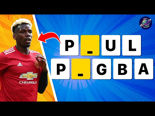 GUESS THE PLAYER WITH MISSING LETTERS 🤔⚽️ FOOTBALL QUIZ 2025 🔥