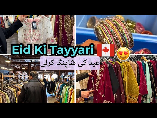 EID KI SHOPPING & Tayyari in Canada! Junaid Jamshed, Eid Bazaars & Outfit Collection