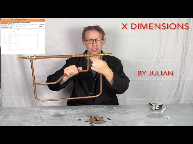 X dimensions in plumbing with 4 worksheets at the end