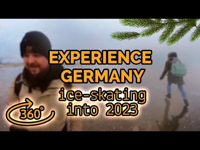 360° VR Ice-Skating on a Frozen Lake in Northern Germany