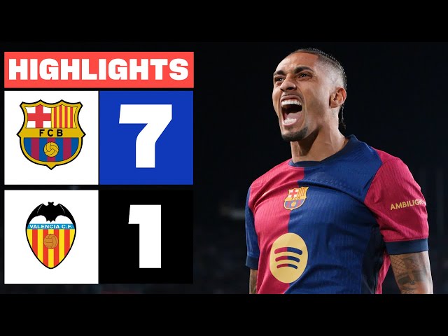 FC BARCELONA 7 - 1 VALENCIA CF I HIGHLIGHTS LALIGA EA SPORTS