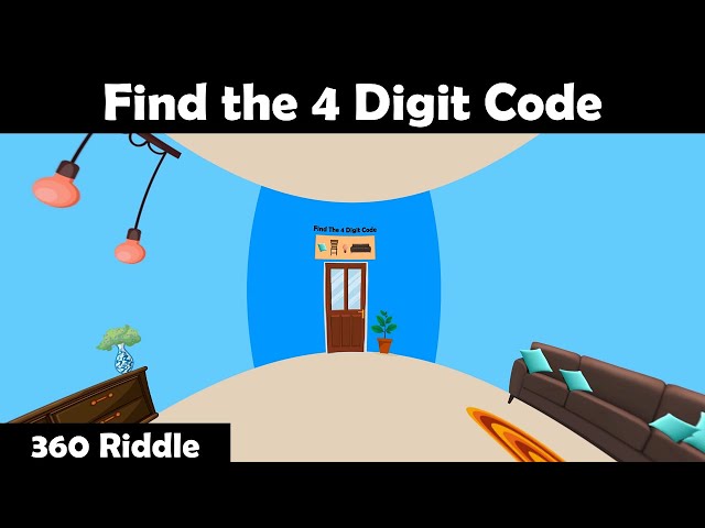 360 Animated Riddle to Test Your Intelligence | Find the Code to Escape