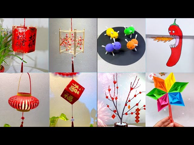 The red lanterns made from unused red envelopes are so festive#origami #diy #crafts